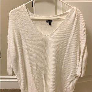 White express oversized longer in back sweater